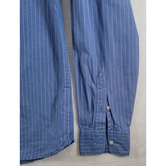 SCOTCH & SODA Large Men's Long Sleeve Button Down Shirt With Locker Loops Stripe - Picture 5 of 13